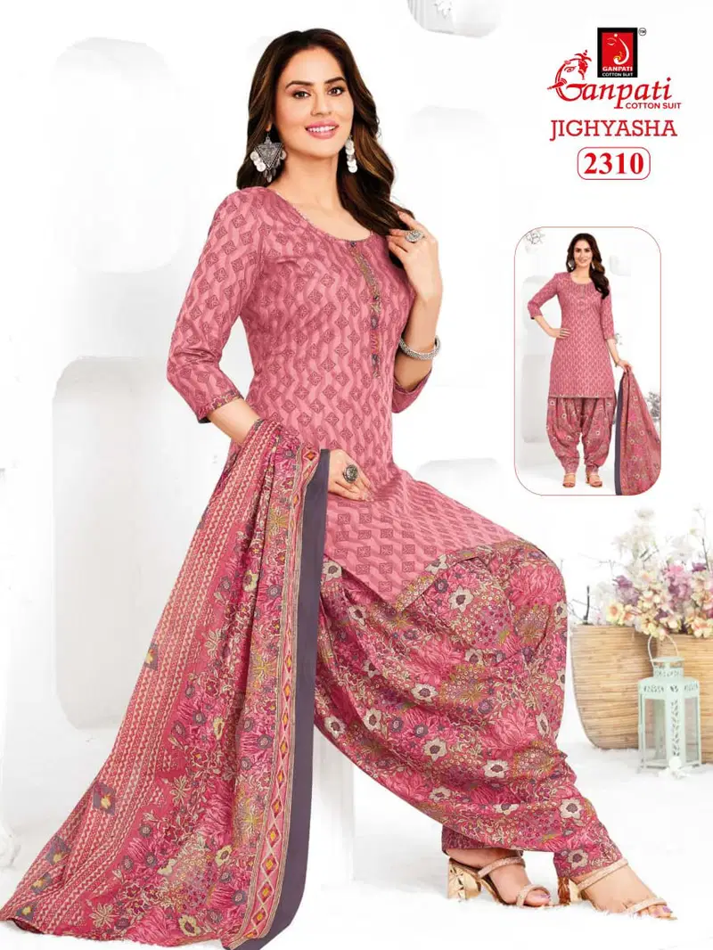 Jighyasha 23 By Ganpati Cotton Printed Dress Material Suppliers In India